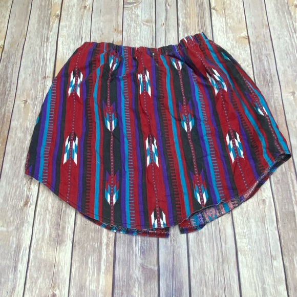 Furst of a Kind Aztec print button down Skirt - Picture 3 of 5